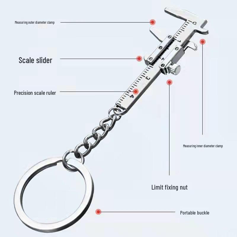 Мини ювелирный штангенциркуль: Портативный подвесной измерительный инструмент