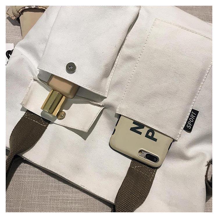 Женские сумки 2023, трендовая холщовая сумка, многофункциональный дизайн, модные сумки большой вместимости, женские сумки через плечо, холщовая сумка для женщин