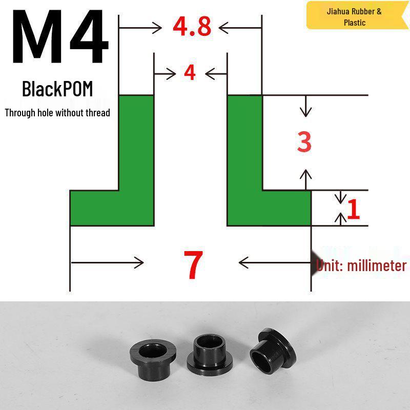 Т-образная нейлоновая прокладка-шайба с резьбой M3-M35, изолирующий спейсер