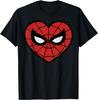 Fashion Casual Funny Spider-Man Face Mask Valentine's Heart Logo T-Shirt S-4XL Unisex