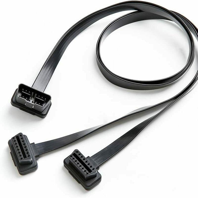16-контактный удлинитель OBD 2 ODB II OBD2 кабель 16-контактный удлинитель с плоским разъемом OBD II диагностический удлинительный кабель