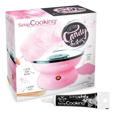Машинка для сладкой ваты + Черная ручка для глазури