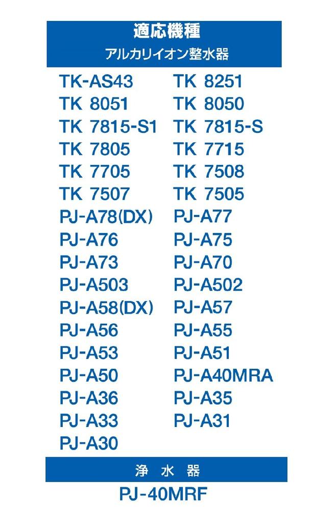 Panasonic Water Purifier Cartridge TK-AS43C1