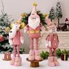 Standing Christmas Telescopic Doll Ornaments Cute Merry Christmas Decoration New Year Supplies