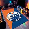 Edmonton Oilers Emblem Area Rug Suitable for Indoor And Outdoor,Carpets for Kitchens, Homes, Offices, Living Rooms,Home Decor,Christmas Gift
