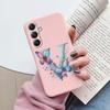 Phone Case For Samsung Galaxy A15 A25 A35 A55 A13 Colorful Letter Love Flower Butterfly Women INS Shell Fundas Bumper Soft Cover