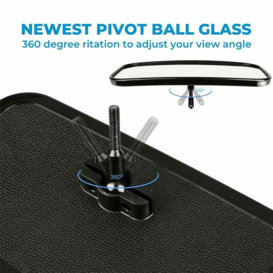 Регулируемое боковое зеркало заднего вида для мотоцикла 1,5/1,75/2 дюйма для Yamaha Rhino