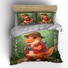 Cartoon dinosaur with accessories. Bedding sets Duvet cover sets Duvet covers Pillowcases(1 * Duvet Cover 2 * Pillowcases without duvet insert)