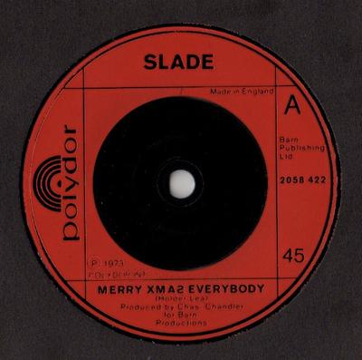 7-дюймовая пластинка SLADE - Merry Xmas Everybody 2058422 Polydor 1973 UK Rock б/у