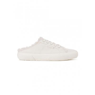 Меховые мюли Superga S00gzm0a4p Superga 2402 цвета слоновой кости