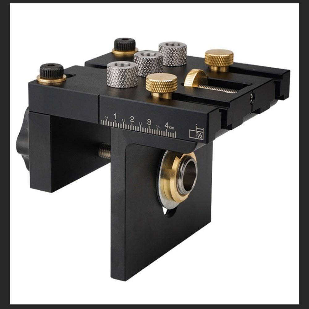 3-in-1 Design Doweling Jig Kit High Precision Woodworking Drilling Locator Furniture Repair