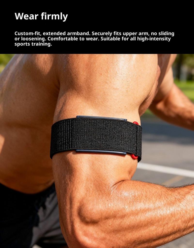 Нейлоновый ремешок для Amazfit Helio Strap Спортивный браслет Запасной ремешок Нарукавник для бицепса Дышащий Нарукавник на запястье для Amazfit Helio Strap