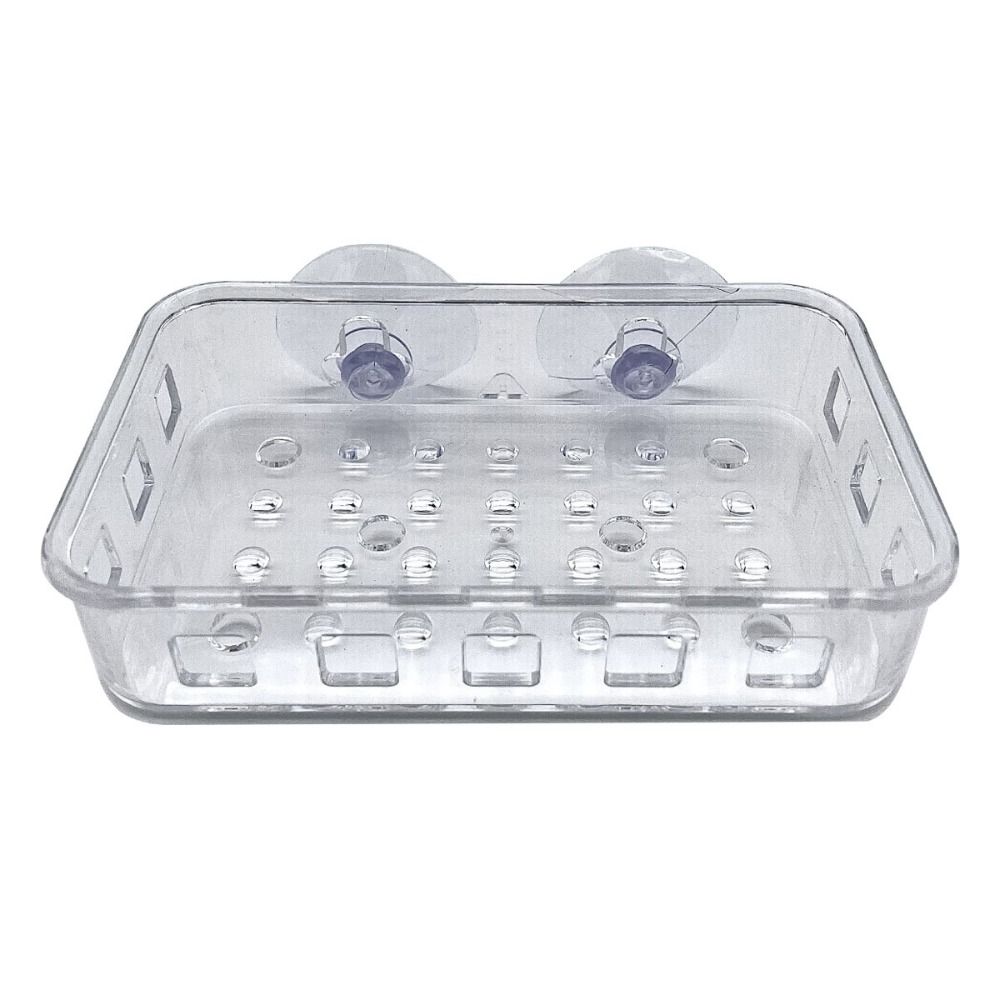 Keep Soap Dry Soap Drying Rack Transparent Sponge Rack Suction Cup Soap Dish Shower Use