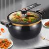 Nonstick Ceramic Coated Soup Pot with Lid 8L Micro Pressure Cooker Heavy Metal-free Cooking Pot