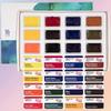 16/24 Color Ukraine White Night Full Block Solid Watercolor Paint Set Student Grade Art Watercolor Painting Creation Supplies