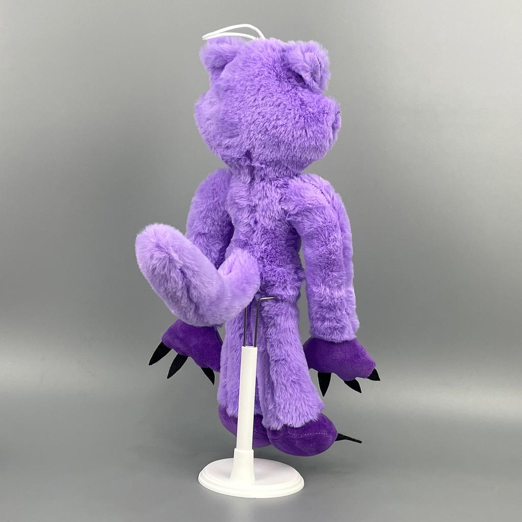 Улыбающиеся зверьки плюшевая игрушка милая мягкая аниме фиолетовая кошка плюшевая кукла классики кошачий сон мягкая мягкая детская игрушка подарок на день рождения