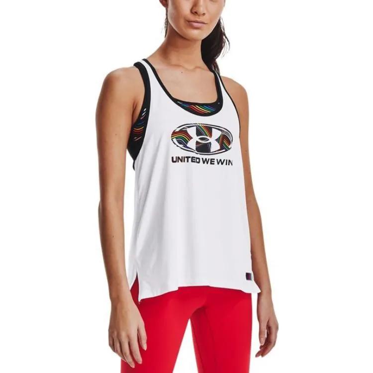 Under Armour Sport Vests Women's White (Unisex) Sleeveless Sports Shirts 1369941 100
