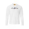Mens Long Sleeve T Shirt Vintage Letter Print Streetwear Casual Loose Fit Basic Top Teens
