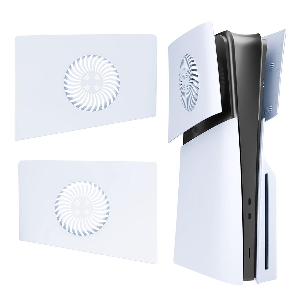 Faceplate with Cooling Vent for Playstation 5 Slim Disc Digital Edition PS5 Slim Console Face Plates Cover ABS Replacement Shell