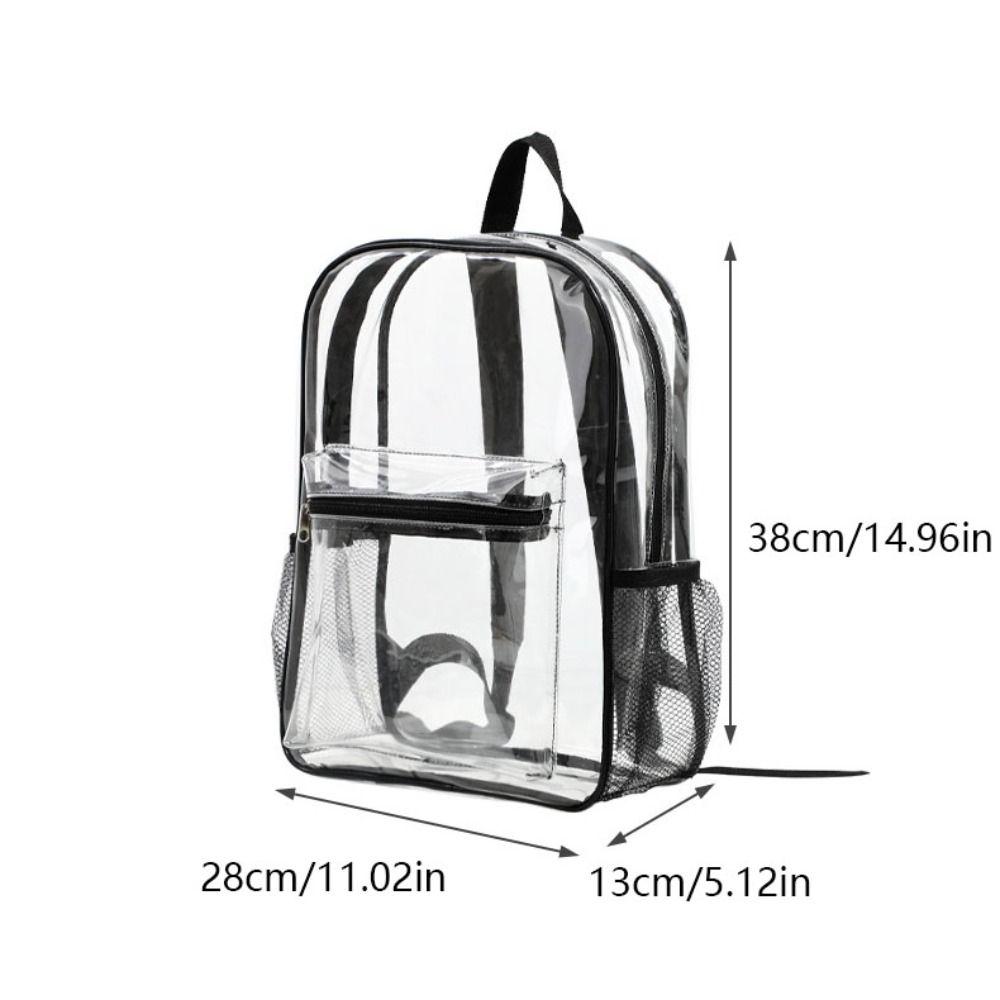 Large Capacity Clear Backpack Visible Transparent School Bag Transparent Backpack  Fitness