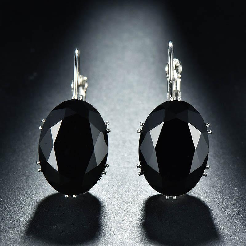 BELLA BOX Серьги в форме большого яйца, подвески из драгоценных камней, серебряные украшения, женский подарок на годовщину вечеринки