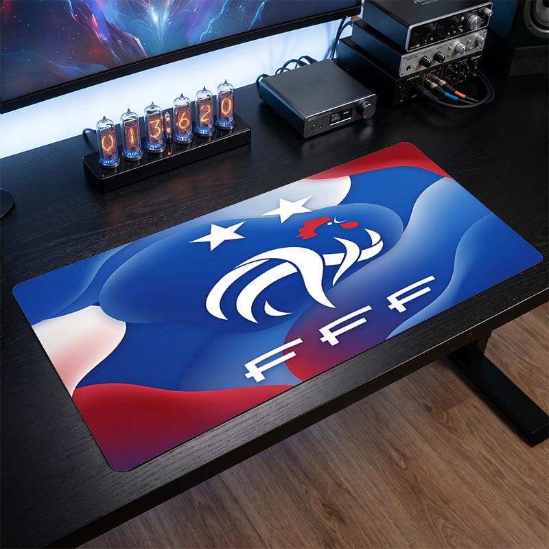 Коврик для мыши с гербом France Football, Расширенный нескользящий резиновый коврик для стола для игр, офиса, ноутбука, Подарок для фаната