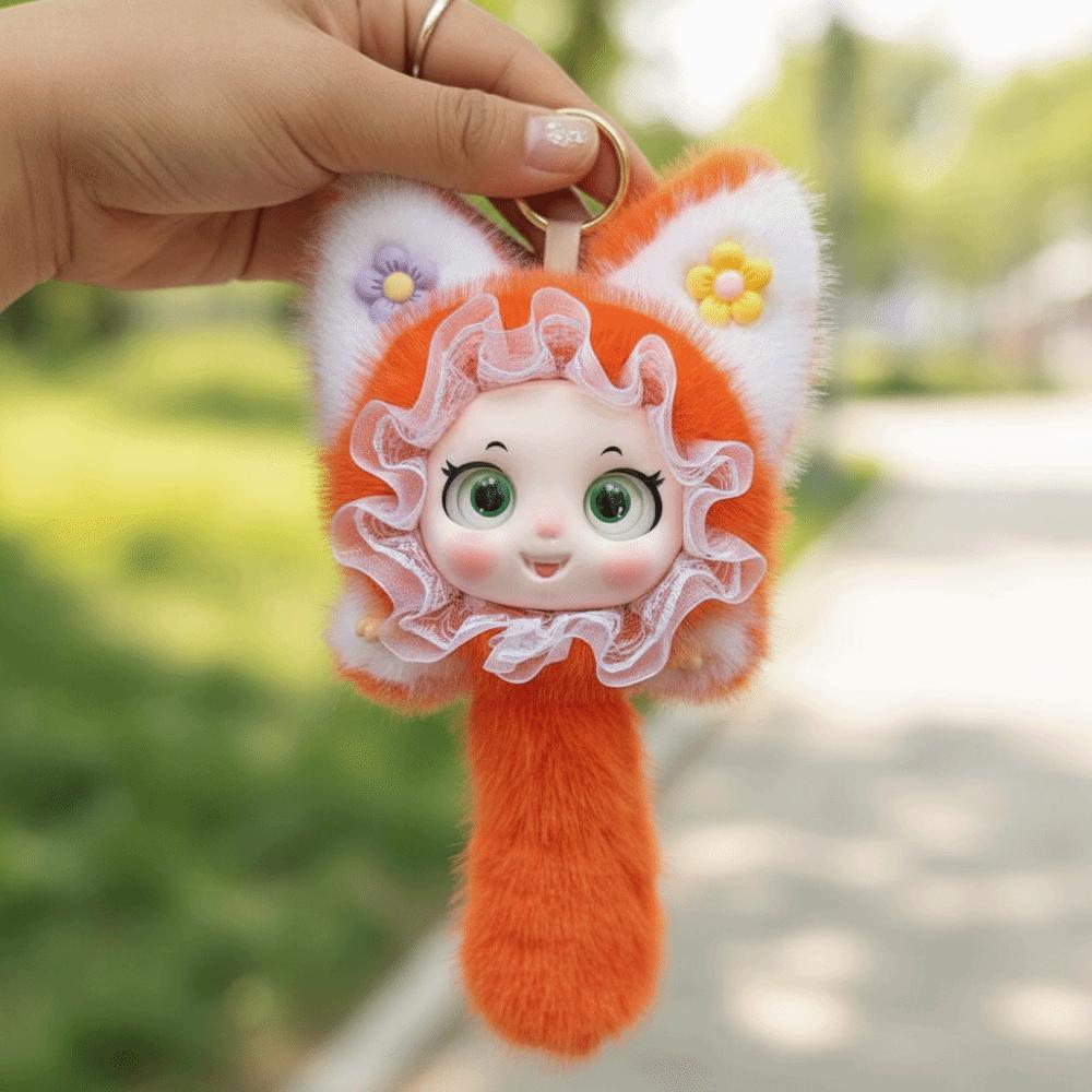 Cute Design Bunny Doll Pendant Plush Material Vinyl Face Doll Pendant Jewelry Accessories