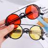 1 шт. Круглые солнцезащитные очки в стиле панк-стимпанк, унисекс, модные очки, солнцезащитные очки в стиле стимпанк, солнцезащитные очки для велоспорта, солнцезащитные очки UV400