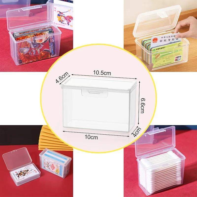 1/2/3/4/5pcs New Transparent PP Plastic Storage Box for Playing Cards Poker Board Game Organizer Container