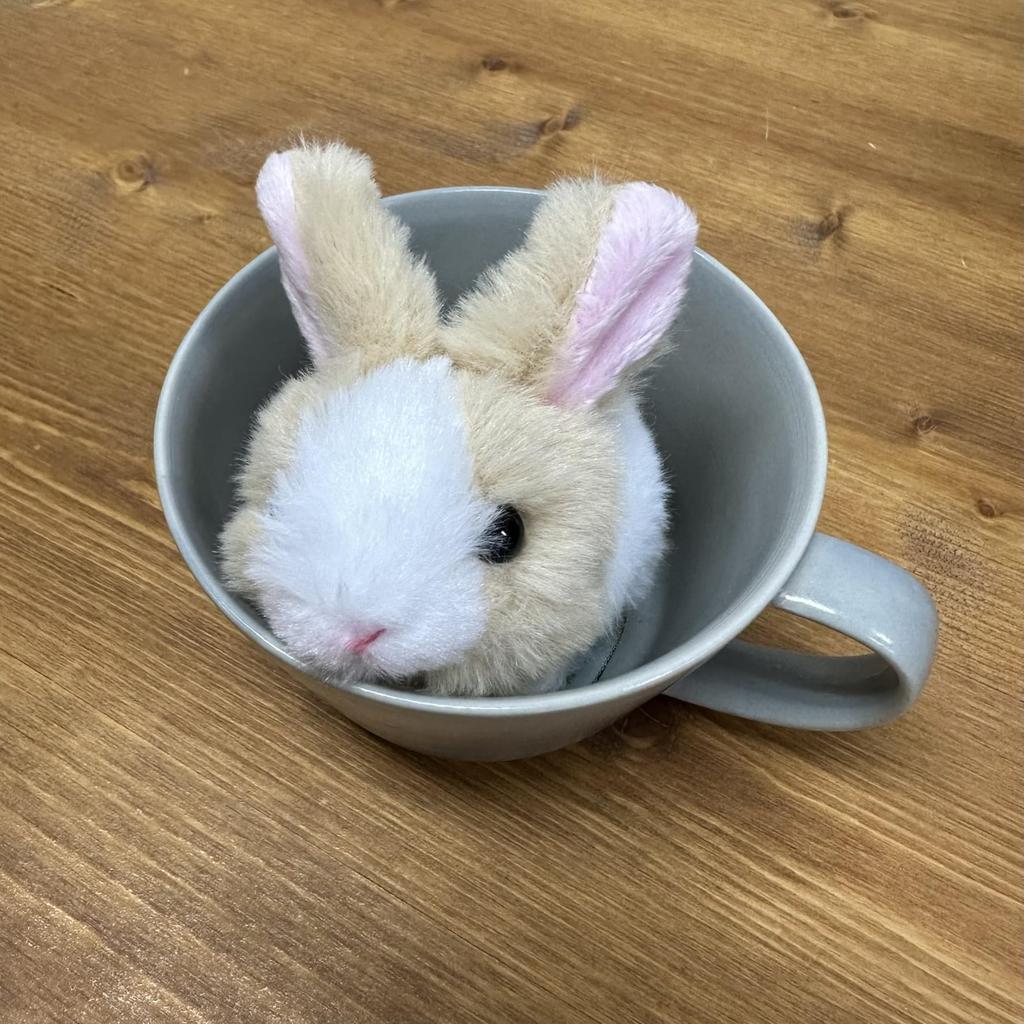 Милая Плюшевая Игрушка Кролик MOU MOU, Размер SS, Бежевый, F0331