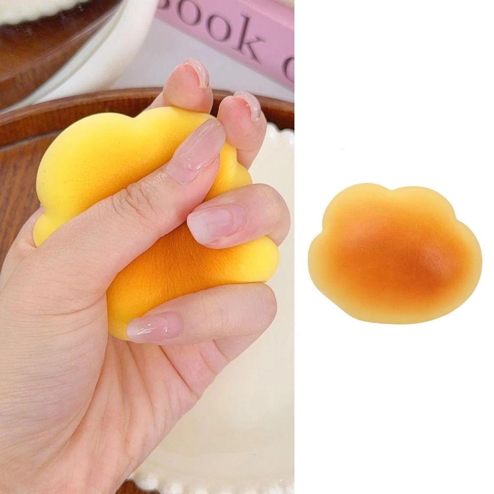 Relaxing Cloud Bread Squishy Caramel Color Sensory Toys Creative Slow Rising Bread Adult Kids