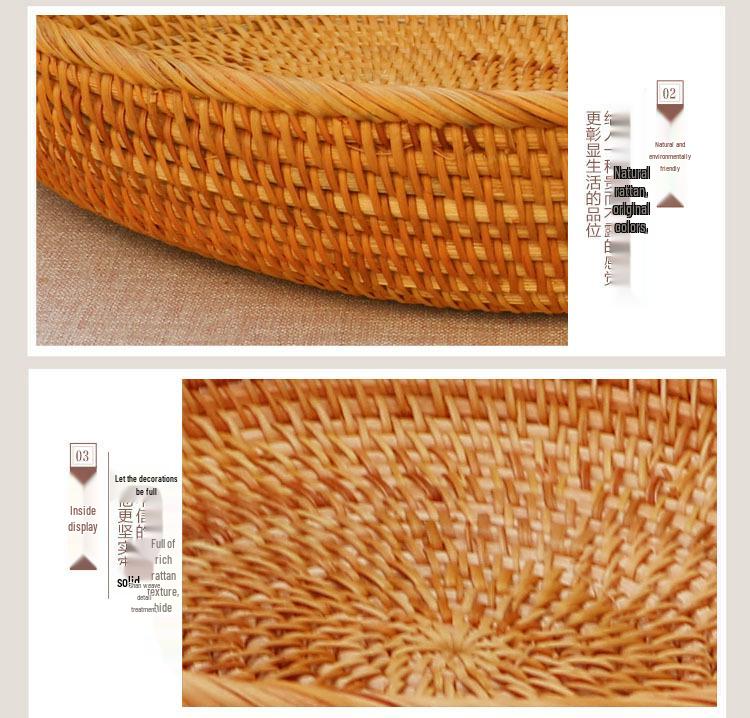 Плетеная корзина для фруктов в европейском стиле, журнальный столик - современный декор для гостиной