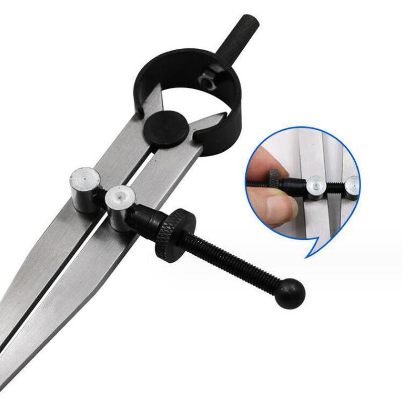 Быстрая регулировка шаблона для измерения расстояния между кожей, шаблона для вытяжки металла, маркера кромки, пресса для кромки, инструмента для художественной маркировки кожи