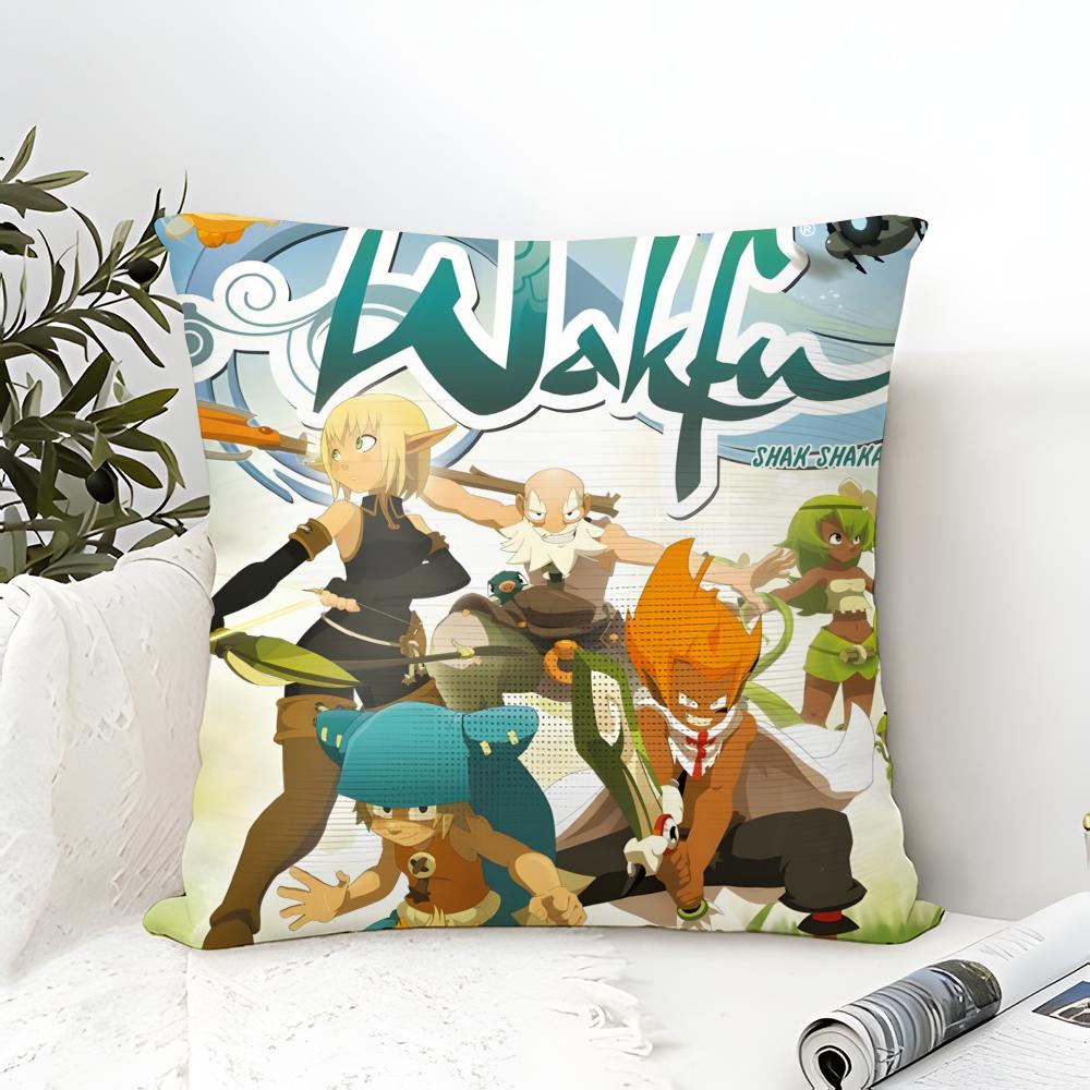 Интернет-игра MMORPG W-Wakfu 2 Наволочка Льняная наволочка Декор для дивана и дома Наволочка для подушки Чехол для подушки