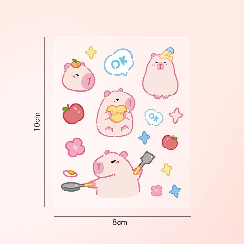 Adorable Black Cat Stickers - Cartoon DIY Waterproof Stickers for Journals, Water Bottles, and Phones