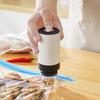 Mini Vacuum Sealer Machine Good Sealing Moisture-Proof 2-in-1 Extraction Inflation Rechargeable Kitchen Gadget for Meat Fish Vegetables Fruits