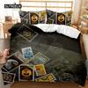 Festival Duvet Cover Set Valentine's Day Print Bedding Set Couple Romantic Polyester Quilt Cover for Lover Full Queen King Size