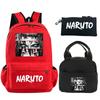 3Pcs/set Backpack Anime Naruto Printed Bookbag with Lunch Bag Pencil Case Teenager Children Girl Boy Schoolbag Rucksack