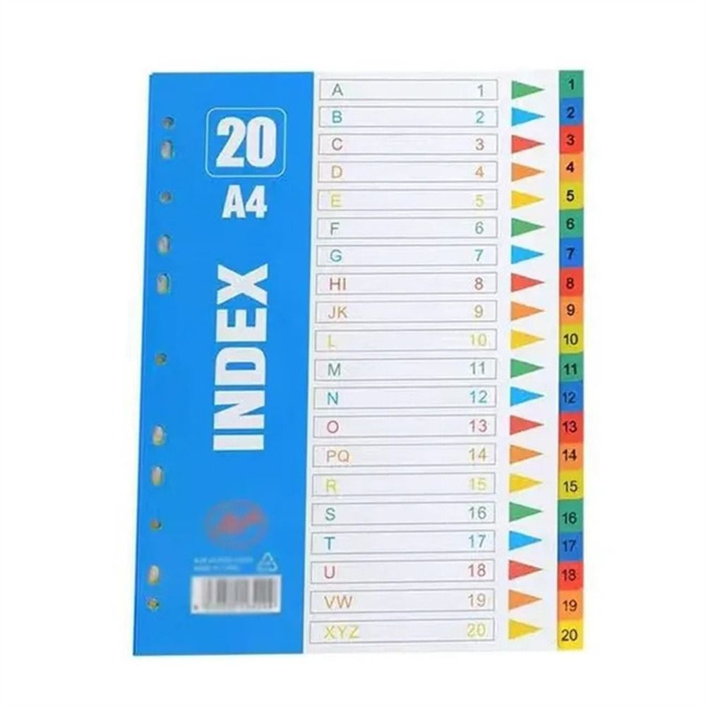 Разделитель индекса номеров страниц 5/10/12/20/31Страницы Разделители для скоросшивателей Разделители для отрывных листов Блокнот