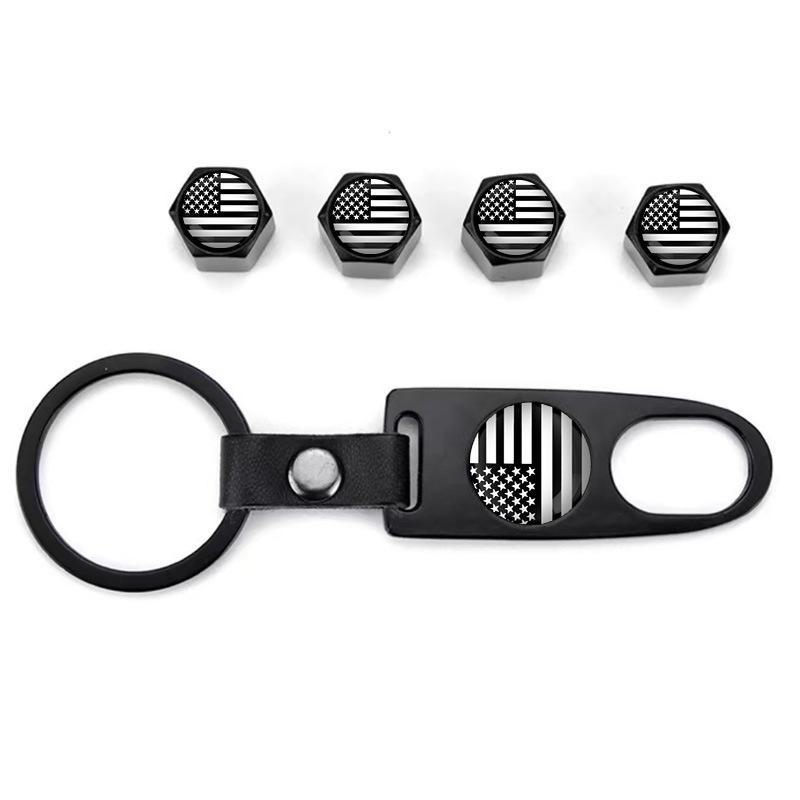 Персонализированные противоугонные колпачки для автомобильных шин с кожаной пряжкой