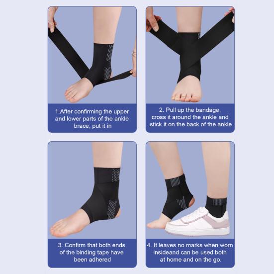 Бандаж на голеностоп для мужчин и женщин, стабилизирующий голеностопный бандаж при растяжении связок, регулируемая поддержка стопы, компрессионный рукав при тендините, артрите