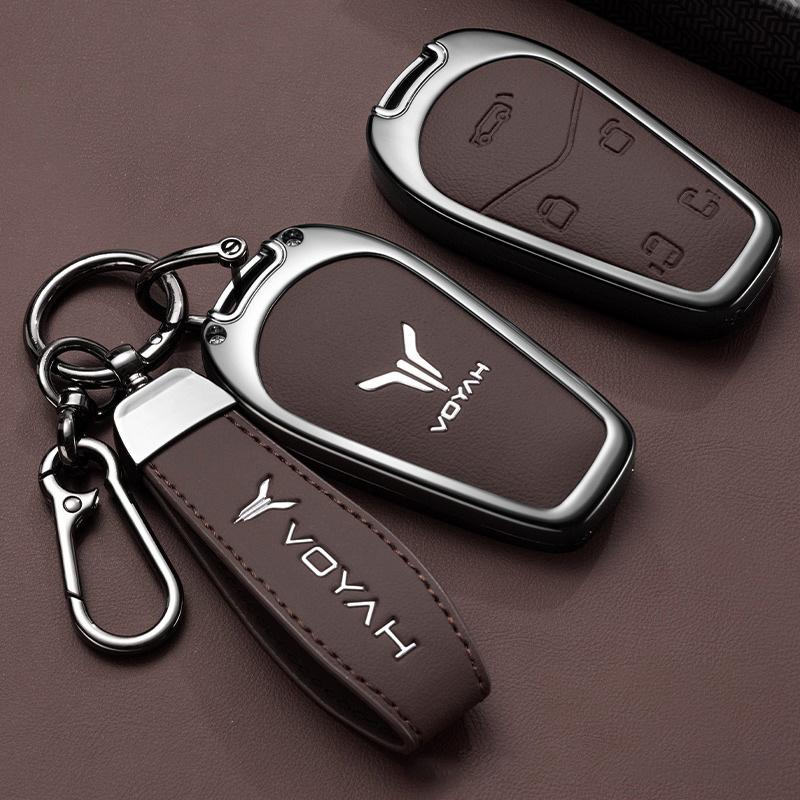 Zinc Alloy Car Key Case for Voyah Dream Dreamer PHEV EV Keychain Remote Protection Cover Bag Shell Holder Fob Accessories