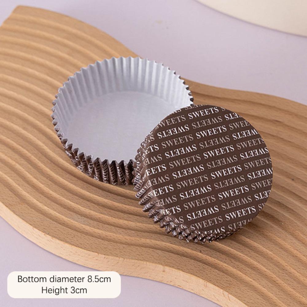 100Pcs Oil-proof Cake Base Trays Disposable Baking Cups Cupcake Liners  for Birthday Party Decor