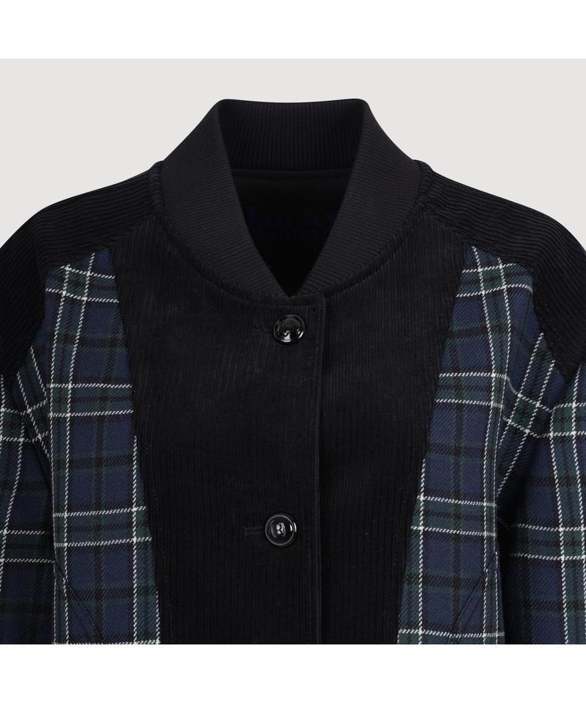 Lucky Chouette Corduroy Mix Neck Ribbed Check Jumper (Multi Color) Lfuas25250Xxx