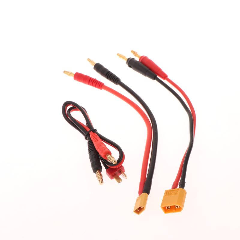 1 Piece Silicone Wire 14AWG For Lipo Battery 15/30cm XT30 XT60 XT90 T Plug Charge Lead To 4.0mm Banana Plugs Charge Cable