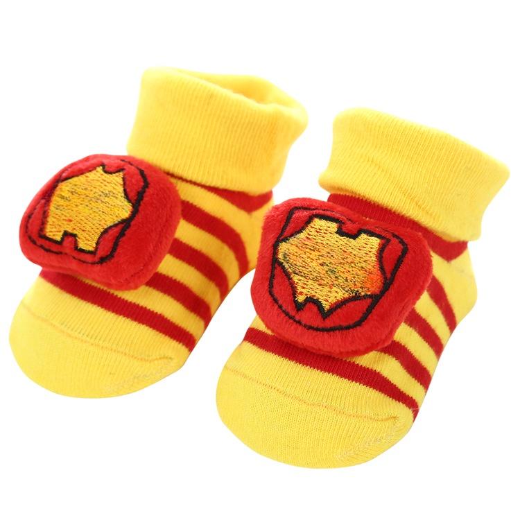 В НАЛИЧИИ 0-12 месяцев Новорожденные Новые Мультяшные Нескользящие Объемные Кукольные Детские Носки Полосатые В горошек Милые Детские Носки