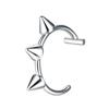 1 Pcs Stainless Steel Fake Nose Ring Hoop Septum Rings C Clip Lip Ring Earring Fake Nose Piercing Women Body Jewelry Non-Pierced