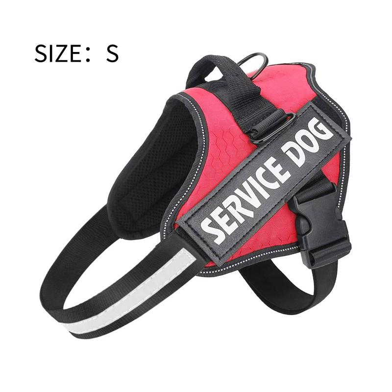 Шлейка для служебных собак, не тянет, легко надевать и снимать, светоотражающая дышащая ткань 3M, легко регулируемые поводки для домашних животных, подходит для собак среднего и большого размера