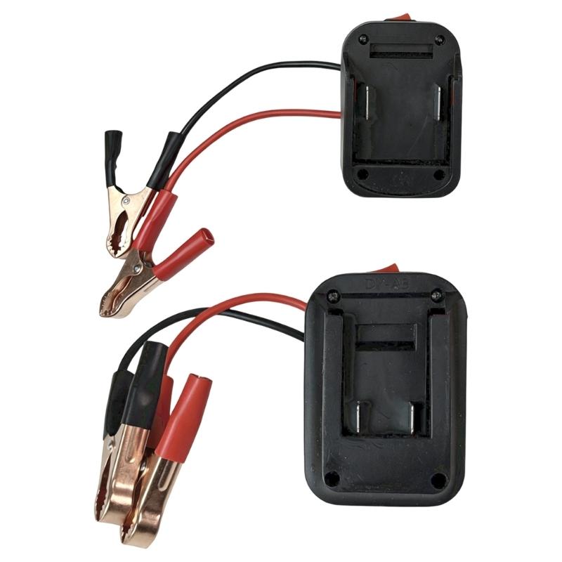Адаптер для запуска автомобиля 12В 24В с 2 портами USB для зарядки и зажимами для автомобиля, внедорожника, грузовика, резервное использование, готов к использованию