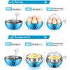 Egg Cooker,14 Egg Capacity Electric Egg Cooker Perfect Hard Boiled Egg Makerfor Hard Boiled Eggs,Steaming Shelf for Vegetables